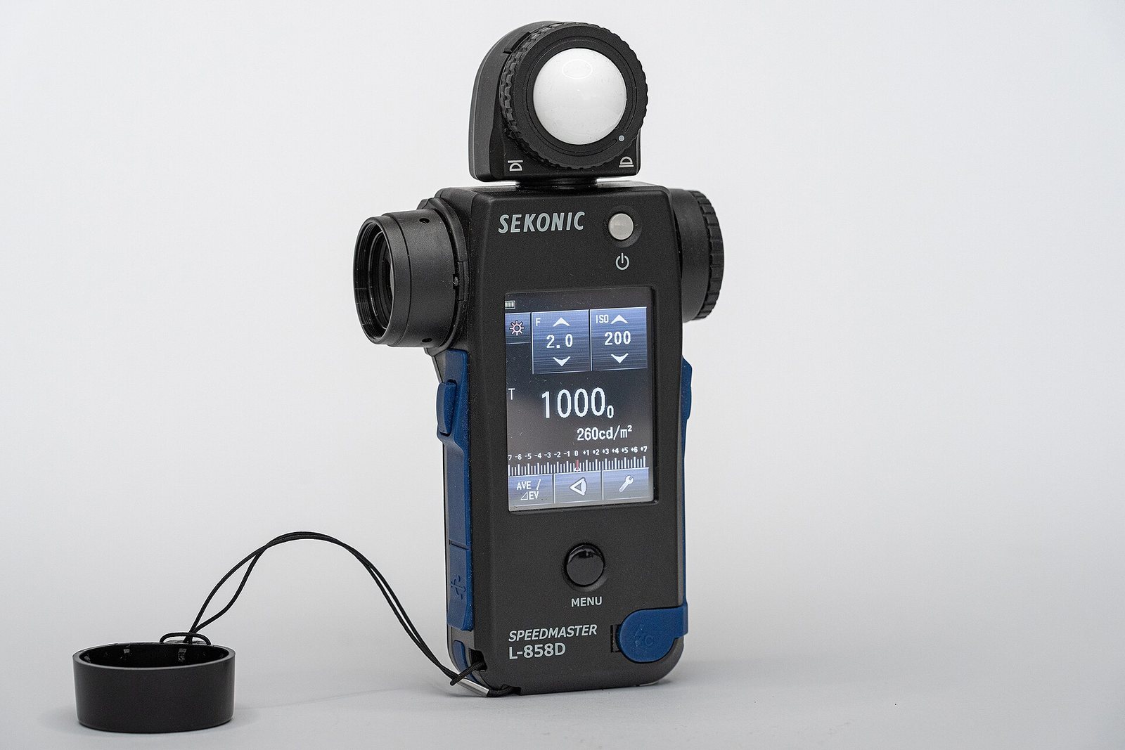 A handheld light meter of the kind used to measure light levels.